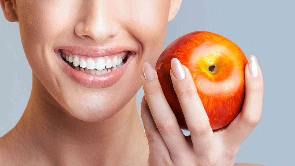Fruits and vegetables for healthy teeth